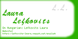 laura lefkovits business card